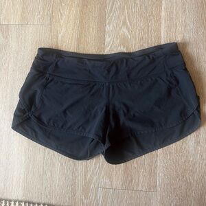 Black Lululemon speedy shorts